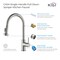 Kibi Casa Single Handle Pull Down Kitchen Sink Faucet with Soap Dispenser C-KKF2002BN-KSD100BN - alternate 6